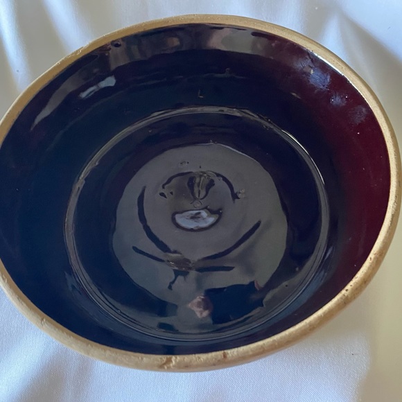 Vintage Brown Glaze Bean Pot Crock Stoneware Dutch Oven Lidded Casserole USA - Picture 6 of 8